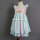 Boutique clothing wholesale  flower embroidery stripe dress